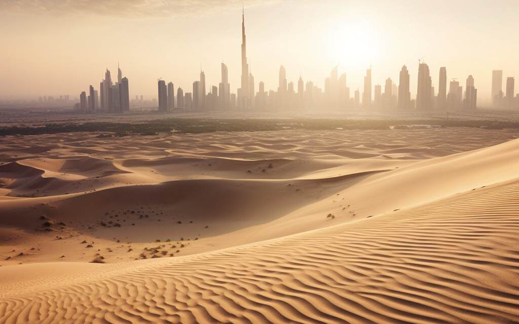 Cómo una superficie de arena vacía en Dubái rompió récords al venderse por US$ 34 millones