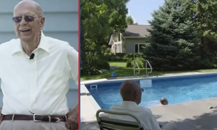 Keith: el abuelo que construyó una piscina en su jardín para que los niños pudieran jugar y divertirse