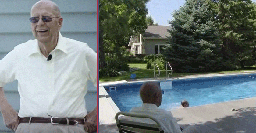 Keith: el abuelo que construyó una piscina en su jardín para que los niños pudieran jugar y divertirse