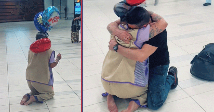 Joven cubana cumple promesa a San Lázaro y tras 2 años abraza a su padre en EE.UU