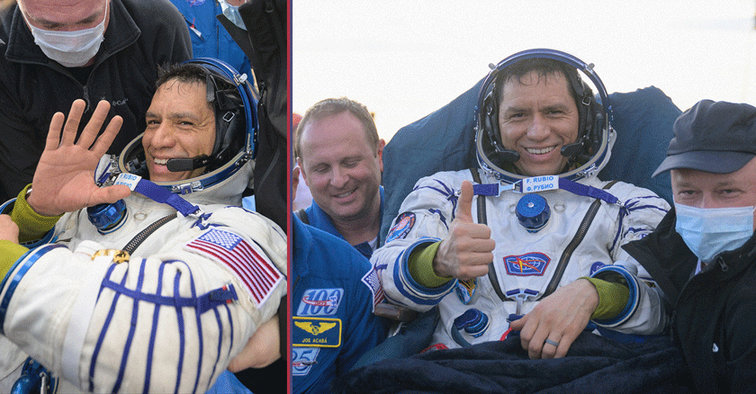 El astronauta hispano Frank Rubio regresa triunfante a la Tierra después de 371 días en el espacio