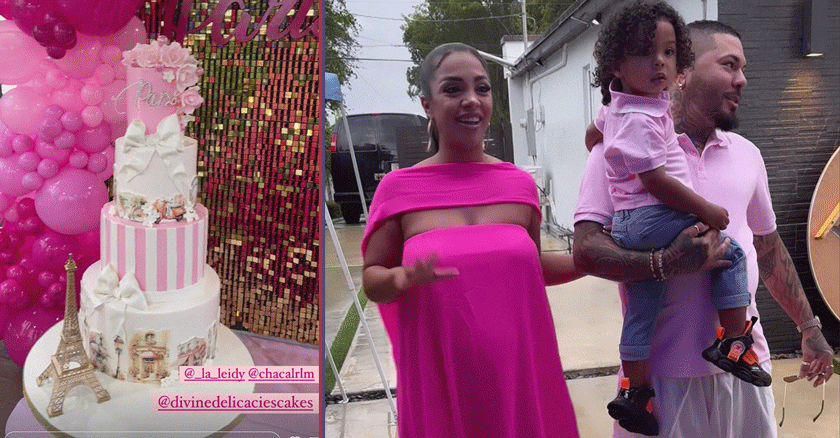 El Chacal y La Leidy celebran con alegría el baby shower de su princesa Paris