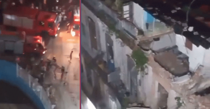 Derrumbe en La Habana Vieja deja vecinos y rescatistas bajo los escombros