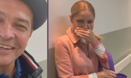 Emotivo abrazo de Orlando Fundichely y su expareja Karina Rivera por el nacimiento de su primera nieta