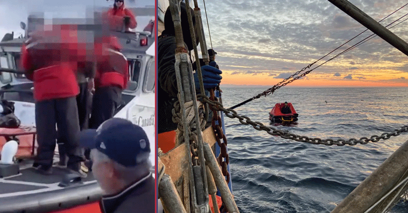 Hallan con vida a náufrago que pasó dos semanas en el mar comiendo solo salmón