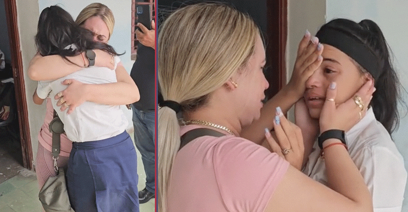 El abrazo más esperado: Madre e hija se reencuentran tras cuatro largos años de separación