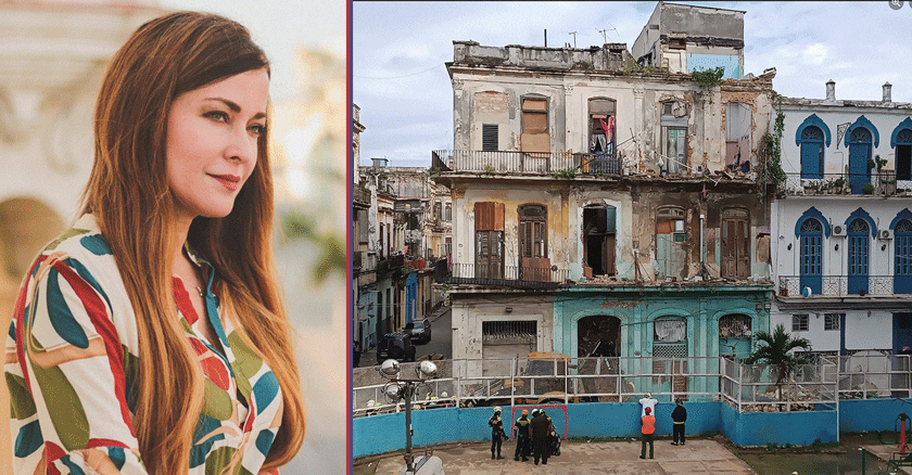 Actriz cubana Maikel Amelia se une al lamento de las familias tras el trágico derrumbe en La Habana Vieja