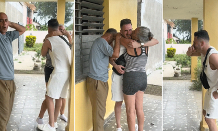 Joven cubano se reencuentra con sus padres después de dos años en EE.UU