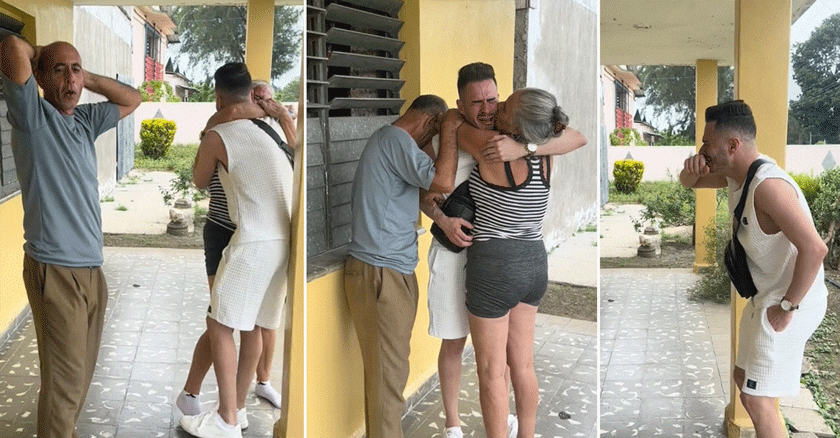 Joven cubano se reencuentra con sus padres después de dos años en EE.UU