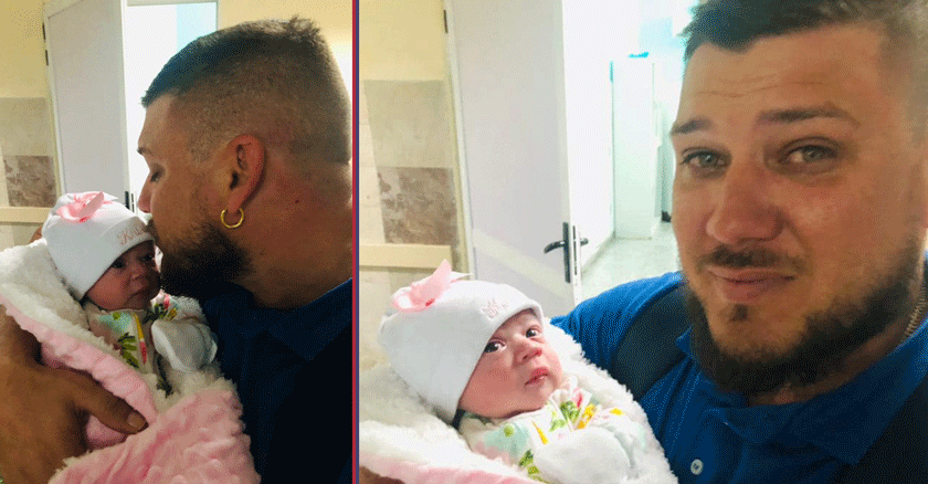 ¡Bendición de papá Dios! Raúl Lora recibe con alegría a su pequeña María Kataleya