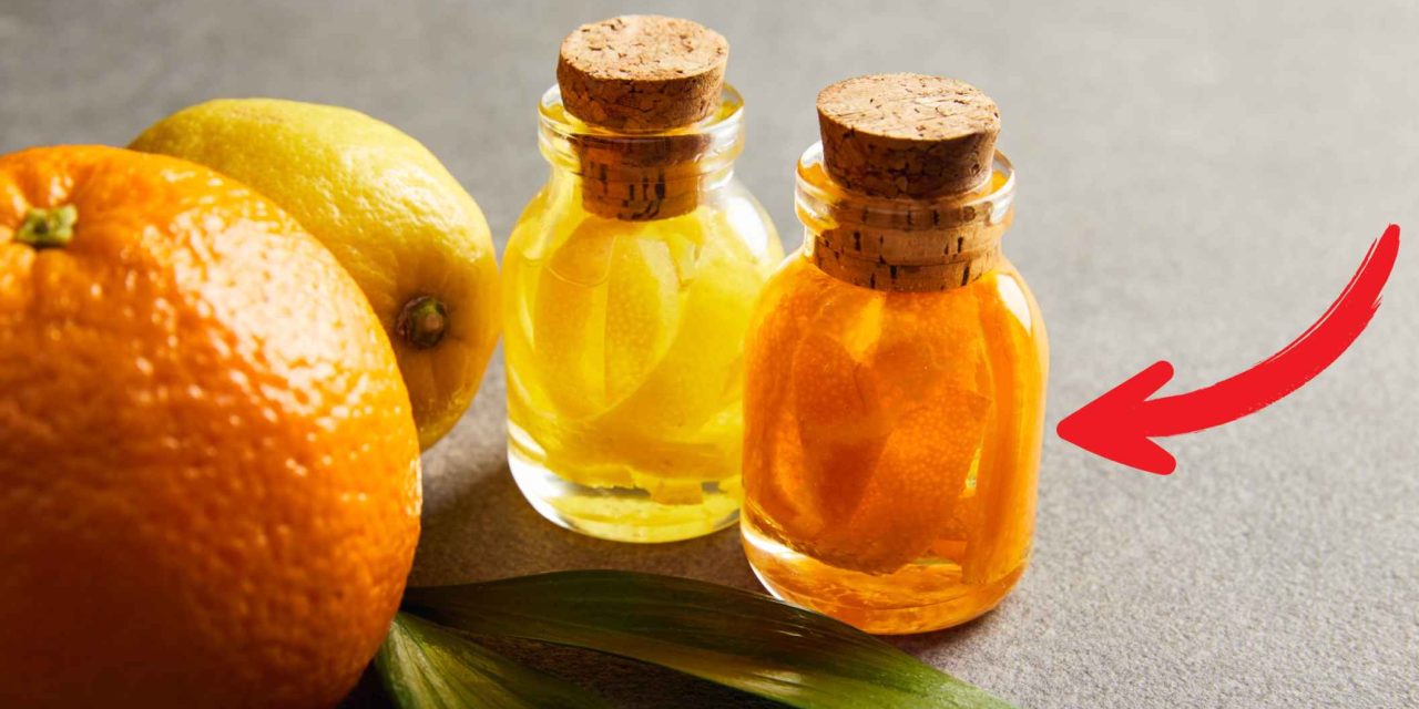 ¿Por qué deberías poner cáscaras de naranja en una botella?